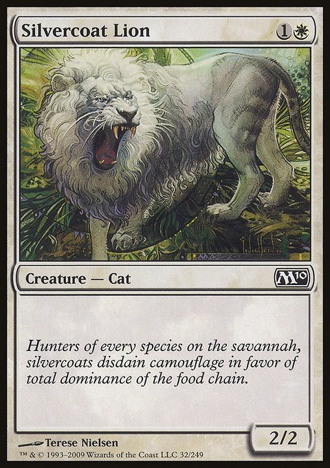 Silvercoat Lion, Magic 2010 #32, Magic: The Gathering card