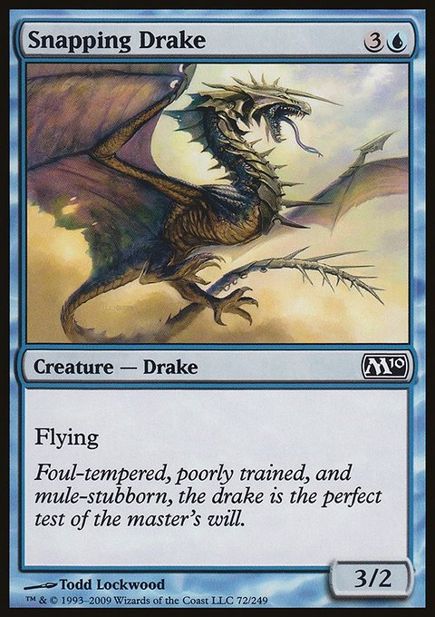 Snapping Drake, Magic 2010 #72, Magic: The Gathering card