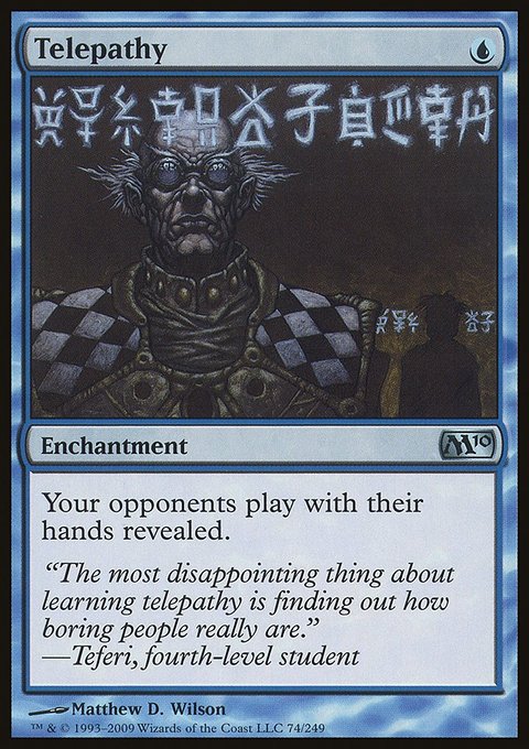 Telepathy, Magic 2010 #74, Magic: The Gathering card