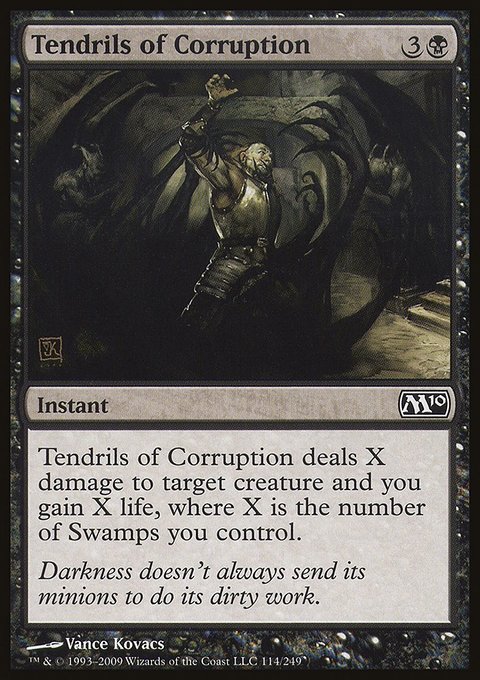 Tendrils of Corruption, Magic 2010 #114, Magic: The Gathering card
