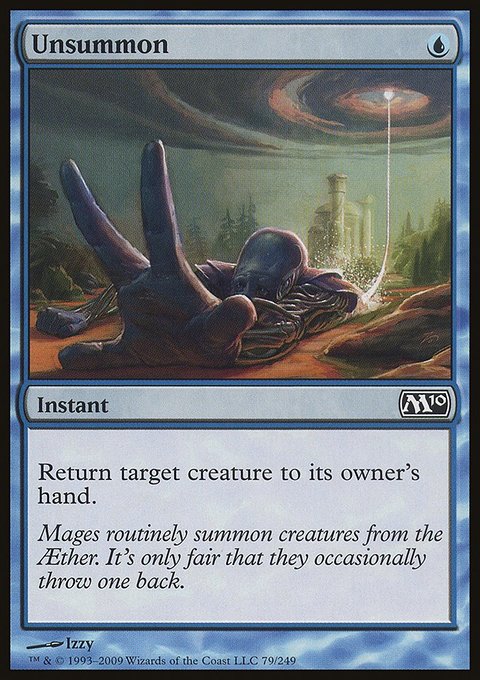 Unsummon, Magic 2010 #79, Magic: The Gathering card