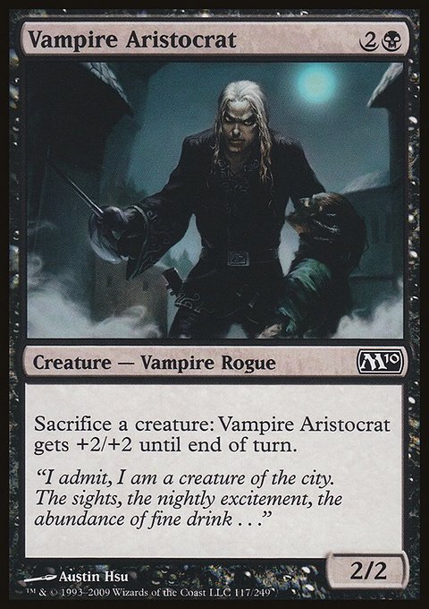 Vampire Aristocrat, Magic 2010 #117, Magic: The Gathering card