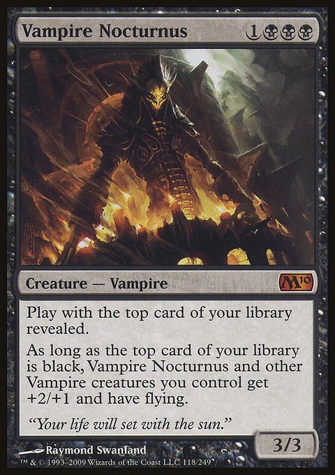 Vampire Nocturnus, Magic 2010 #118, Magic: The Gathering card