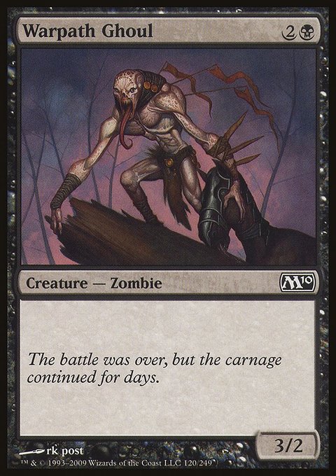 Warpath Ghoul, Magic 2010 #120, Magic: The Gathering card