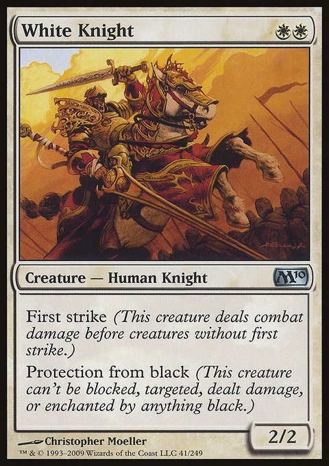 White Knight, Magic 2010 #41, Magic: The Gathering card