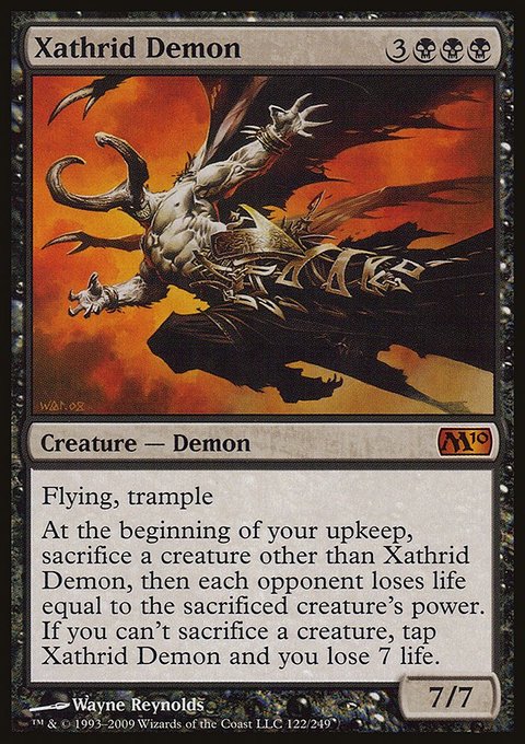 Xathrid Demon, Magic 2010 #122, Magic: The Gathering card