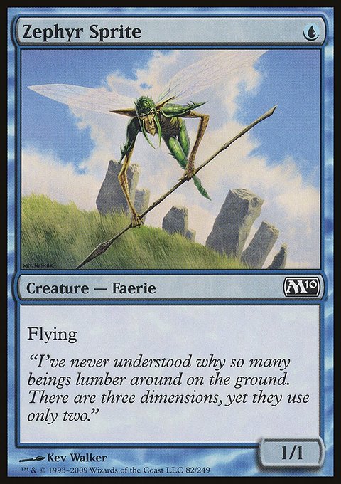 Zephyr Sprite, Magic 2010 #82, Magic: The Gathering card