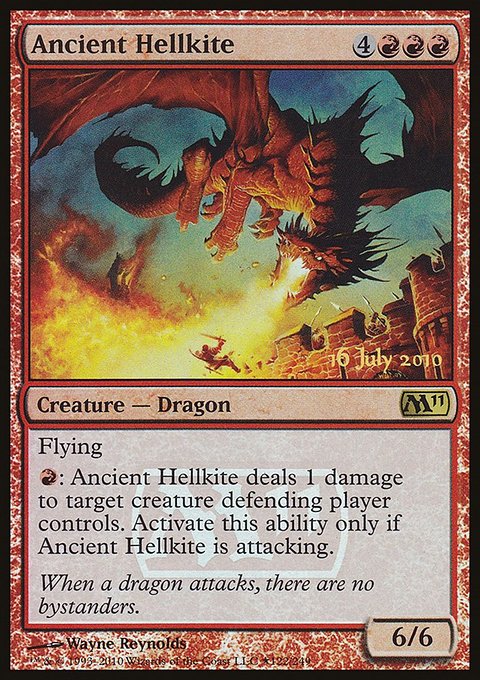 Ancient Hellkite, Magic 2011 Promos #122★, Magic: The Gathering card