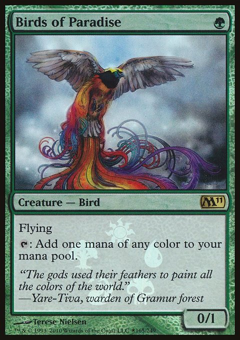 Birds of Paradise, Magic 2011 Promos #165★, Magic: The Gathering card