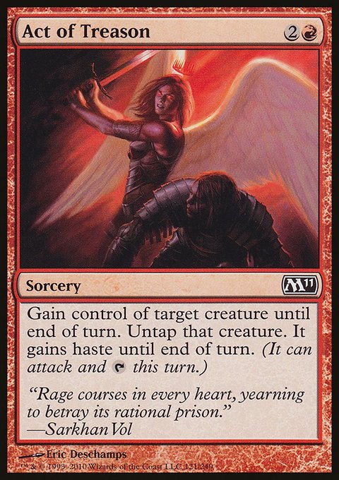 Act of Treason, Magic 2011 #121, Magic: The Gathering card