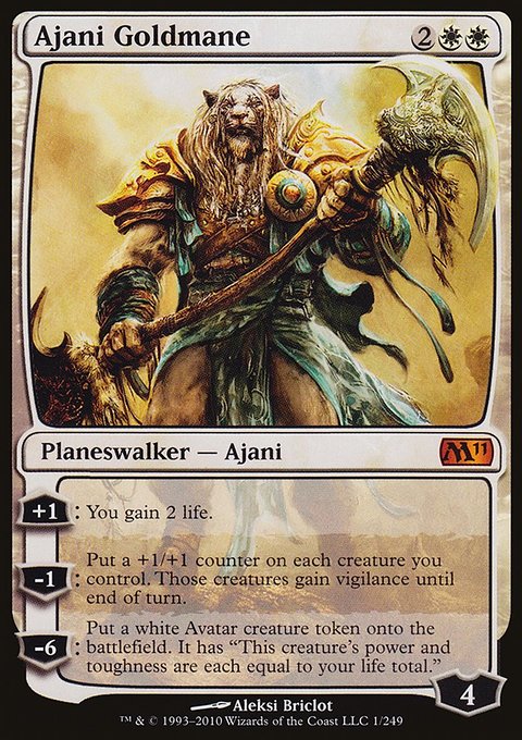 Ajani Goldmane, Magic 2011 #1, Magic: The Gathering card