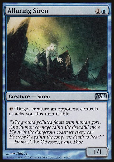 Alluring Siren, Magic 2011 #43, Magic: The Gathering card