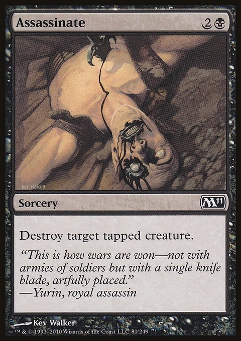Assassinate, Magic 2011 #81, Magic: The Gathering card