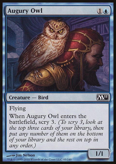 Augury Owl, Magic 2011 #45, Magic: The Gathering card
