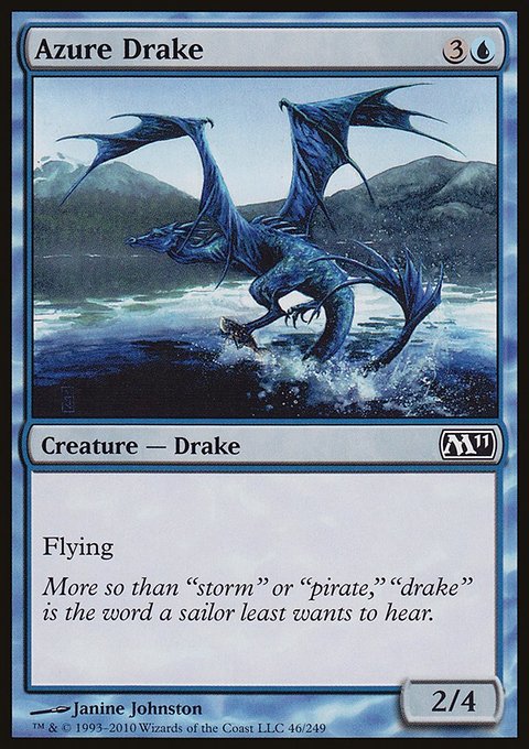 Azure Drake, Magic 2011 #46, Magic: The Gathering card