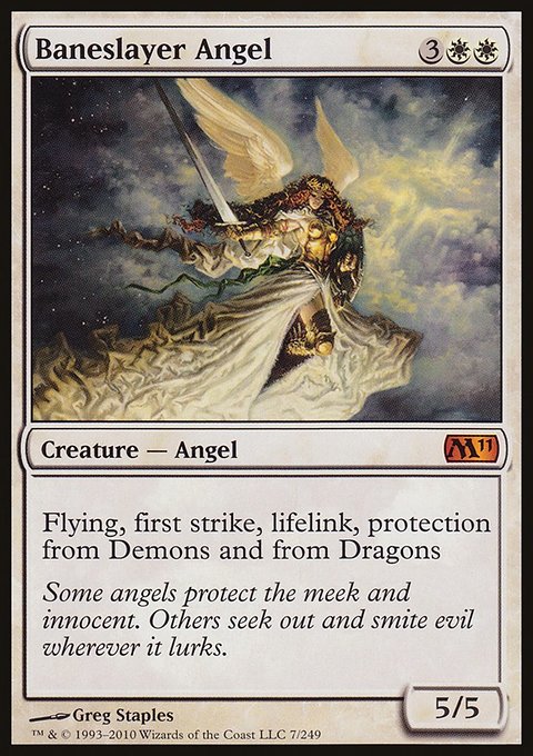 Baneslayer Angel, Magic 2011 #7, Magic: The Gathering card