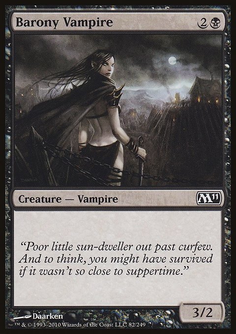 Barony Vampire, Magic 2011 #82, Magic: The Gathering card