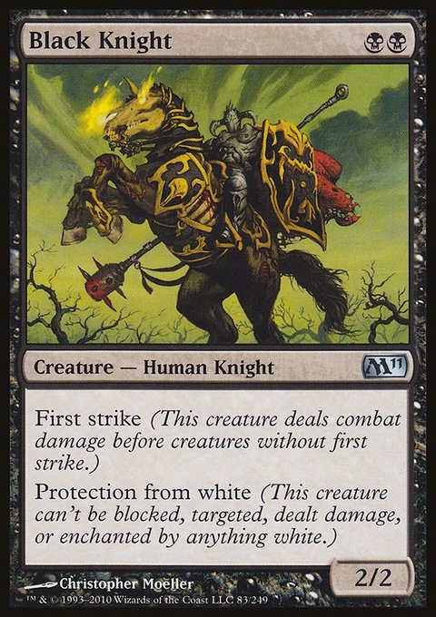 Black Knight, Magic 2011 #83, Magic: The Gathering card