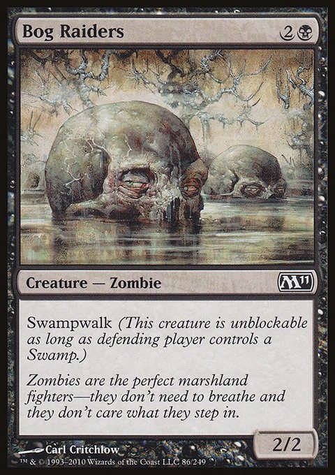 Bog Raiders, Magic 2011 #86, Magic: The Gathering card