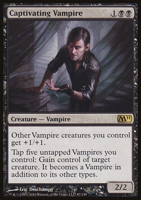 Captivating Vampire, Magic 2011 #87, Magic: The Gathering card