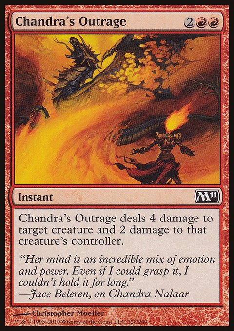 Chandra's Outrage, Magic 2011 #128, Magic: The Gathering card
