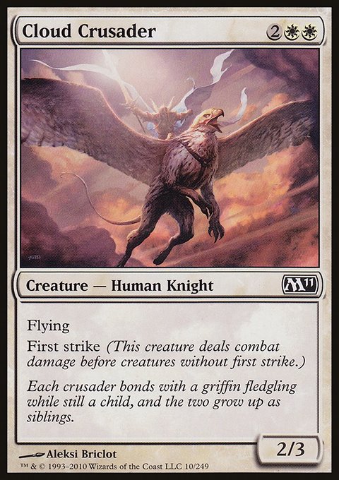 Cloud Crusader, Magic 2011 #10, Magic: The Gathering card