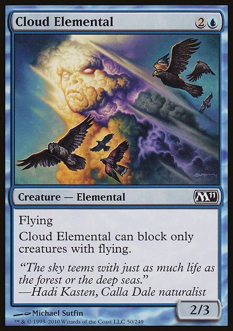 Cloud Elemental, Magic 2011 #50, Magic: The Gathering card
