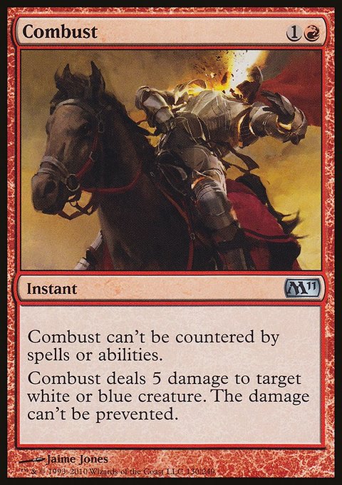 Combust, Magic 2011 #130, Magic: The Gathering card