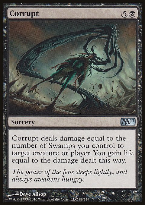 Corrupt, Magic 2011 #89, Magic: The Gathering card