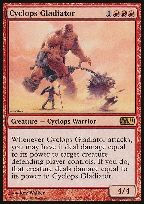 Cyclops Gladiator, Magic 2011 #131, Magic: The Gathering card
