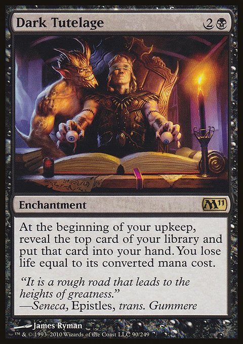 Dark Tutelage, Magic 2011 #90, Magic: The Gathering card