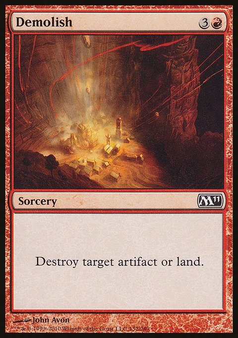 Demolish, Magic 2011 #132, Magic: The Gathering card