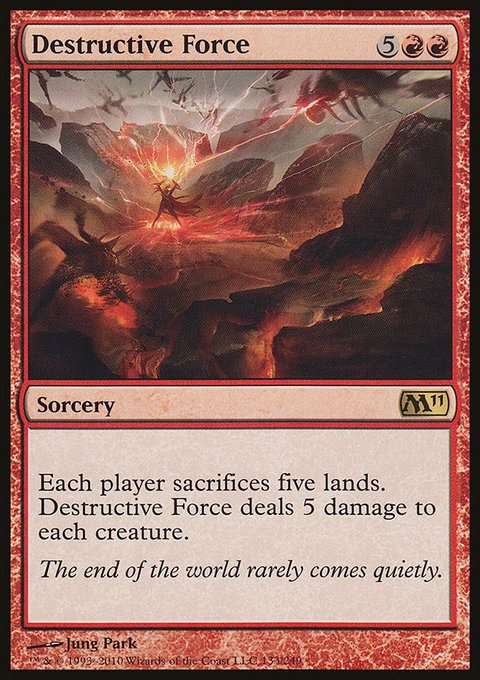 Destructive Force, Magic 2011 #133, Magic: The Gathering card