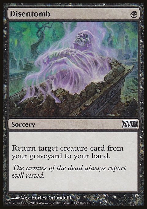 Disentomb, Magic 2011 #94, Magic: The Gathering card