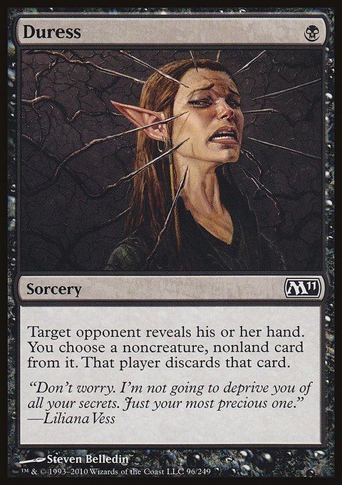 Duress, Magic 2011 #96, Magic: The Gathering card
