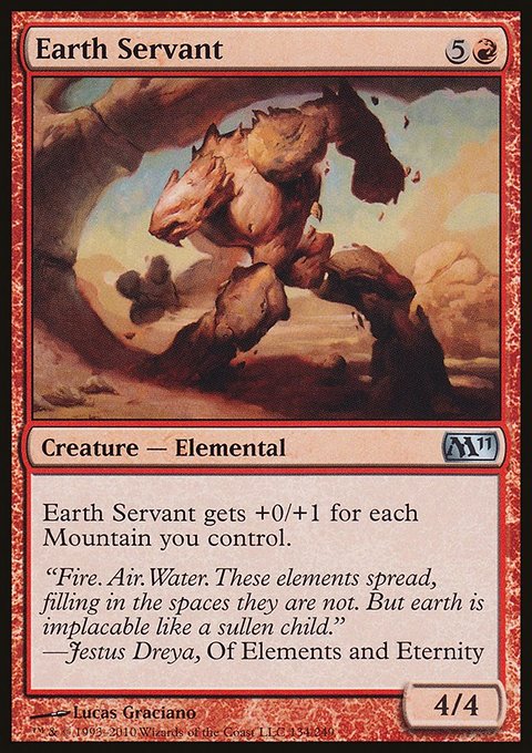 Earth Servant, Magic 2011 #134, Magic: The Gathering card