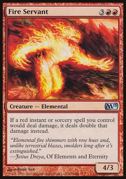 Fire Servant, Magic 2011 #137, Magic: The Gathering card