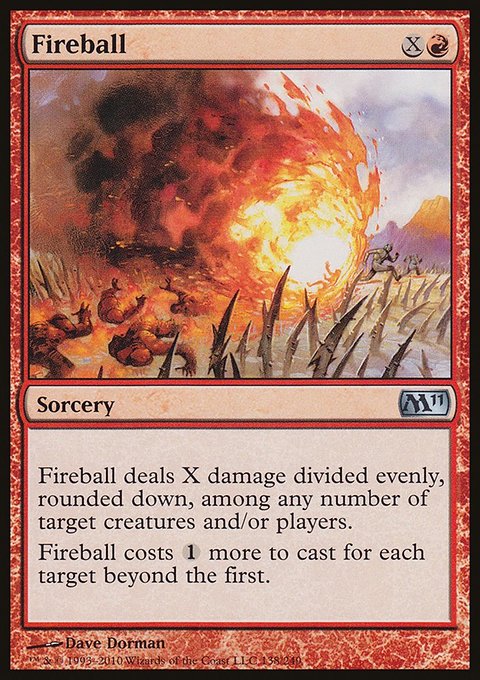 Fireball, Magic 2011 #138, Magic: The Gathering card