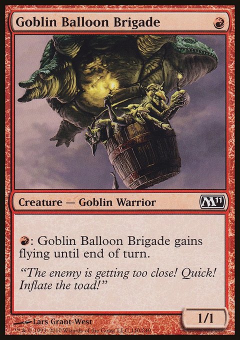 Goblin Balloon Brigade, Magic 2011 #140, Magic: The Gathering card