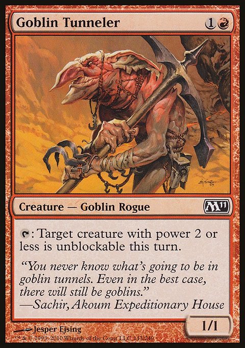 Goblin Tunneler, Magic 2011 #143, Magic: The Gathering card