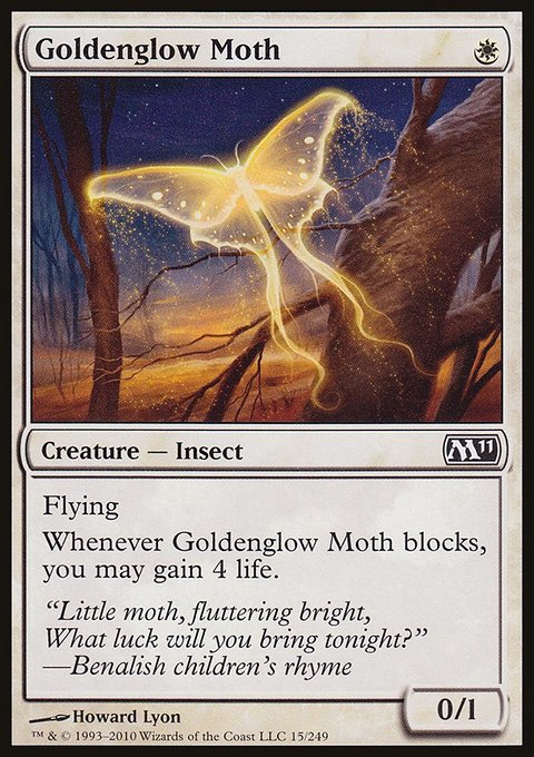 Goldenglow Moth, Magic 2011 #15, Magic: The Gathering card