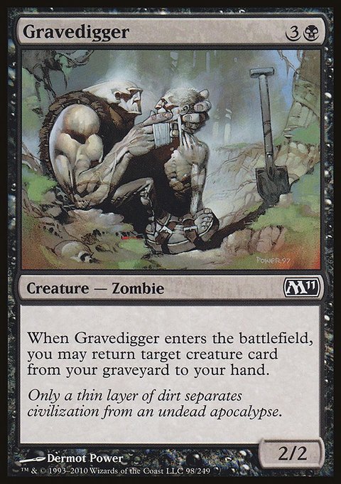 Gravedigger, Magic 2011 #98, Magic: The Gathering card