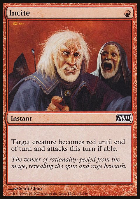 Incite, Magic 2011 #145, Magic: The Gathering card