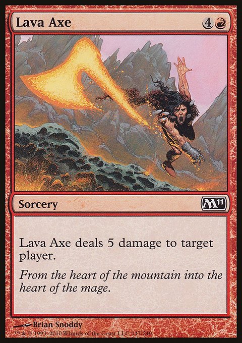 Lava Axe, Magic 2011 #147, Magic: The Gathering card