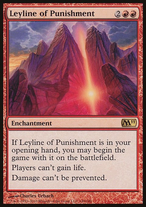 Leyline of Punishment, Magic 2011 #148, Magic: The Gathering card