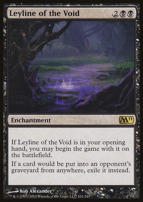 Leyline of the Void, Magic 2011 #101, Magic: The Gathering card
