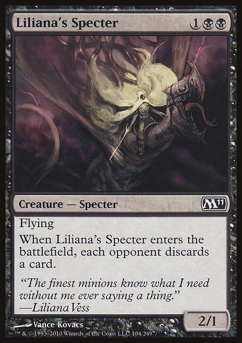 Liliana's Specter, Magic 2011 #104, Magic: The Gathering card