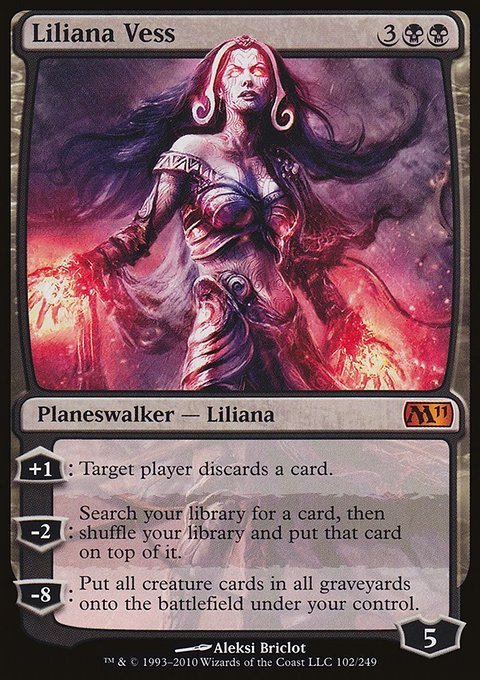 Liliana Vess, Magic 2011 #102, Magic: The Gathering card