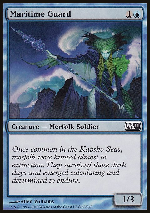 Maritime Guard, Magic 2011 #63, Magic: The Gathering card