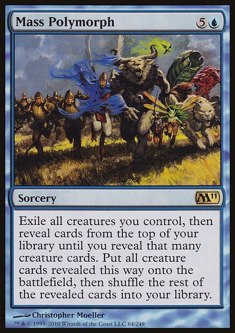 Mass Polymorph, Magic 2011 #64, Magic: The Gathering card